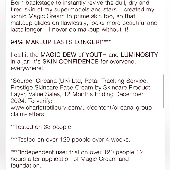 Charlotte Tilbury ‘1.6 Oz’ Magic Cream Moisturizer with Hyaluronic Acid - Picture 16 of 16